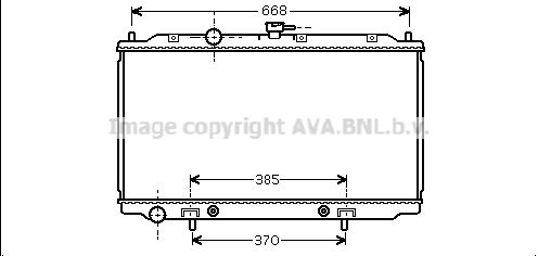 AVA QUALITY COOLING Радиатор, охлаждение двигателя DN2218